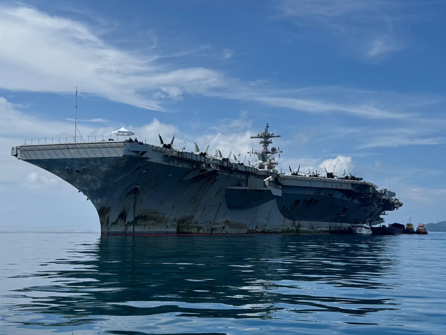 USS GEORGE H.W.BUSH CVN-77 and USS DELBERT D.BLACK DDG-119